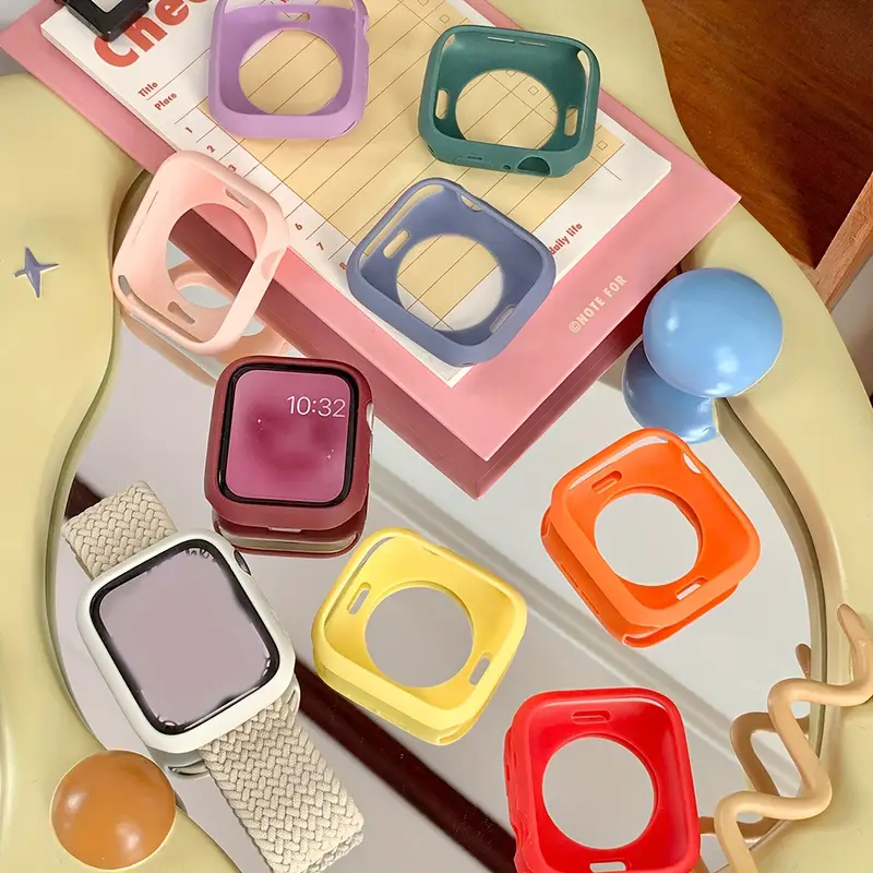 Silicone Case for Apple Watch 10-11 46mm 42mm/38/40/44/41/45mm Accessories Bumper protector Cover iwatch Series 9 8 7 6 5 4 3 SE