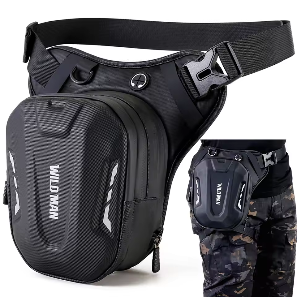 Sac de jambe de moto, sac latéral de jambe étanche Portable, ceinture de hanche, sacs de bagages, sac à main pour téléphone Portable, sac banane