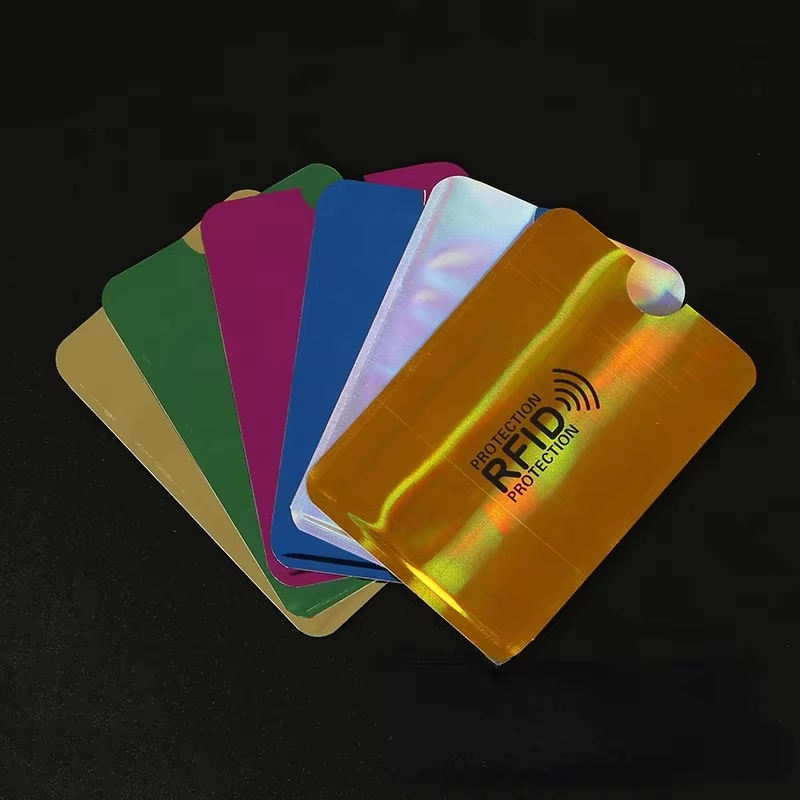 Protège-cartes RFID anti-écrémage en aluminium pour cartes de crédit, NFC, passeport et ID – Insert sécurisé pour portefeuille