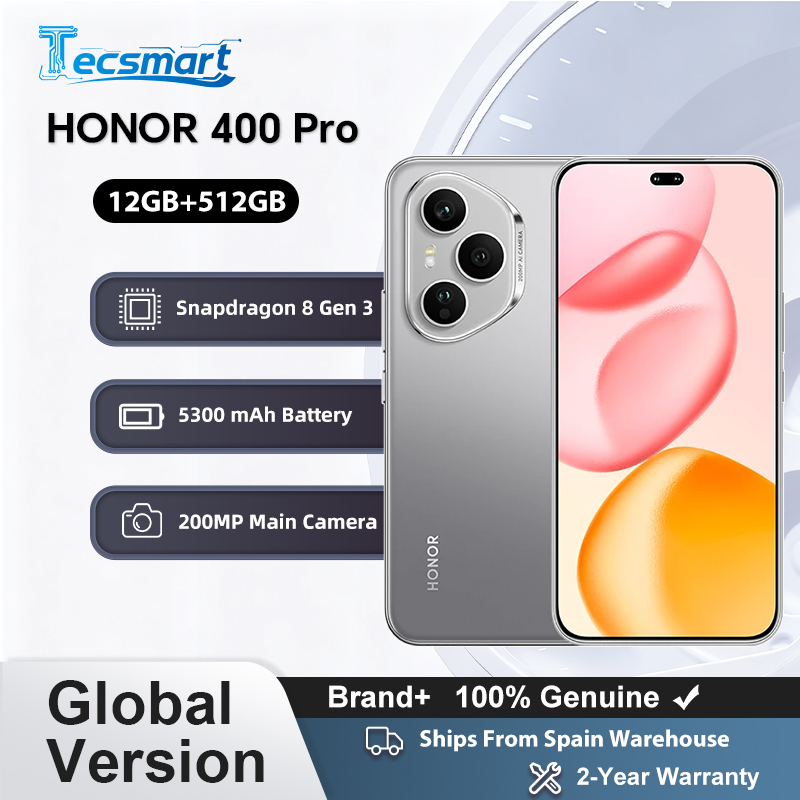 NOWY smartfon HONOR 400 Pro 5G 6,7″ AMOLED Snapdragon 8 Gen 3 MagicOS 9.0 200MP AI Ultra HD Lens 6000mAh 100W SuperCharge eSIM
