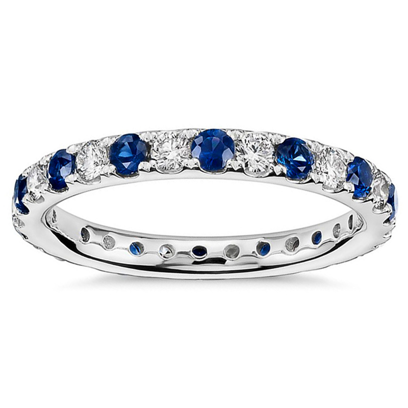 Huitan Einfache Stilvolle Finger-ring für Frauen Blau/Kristall Zirkonia Mode Vertraglich Weibliche Zubehör Vielseitig Schmuck