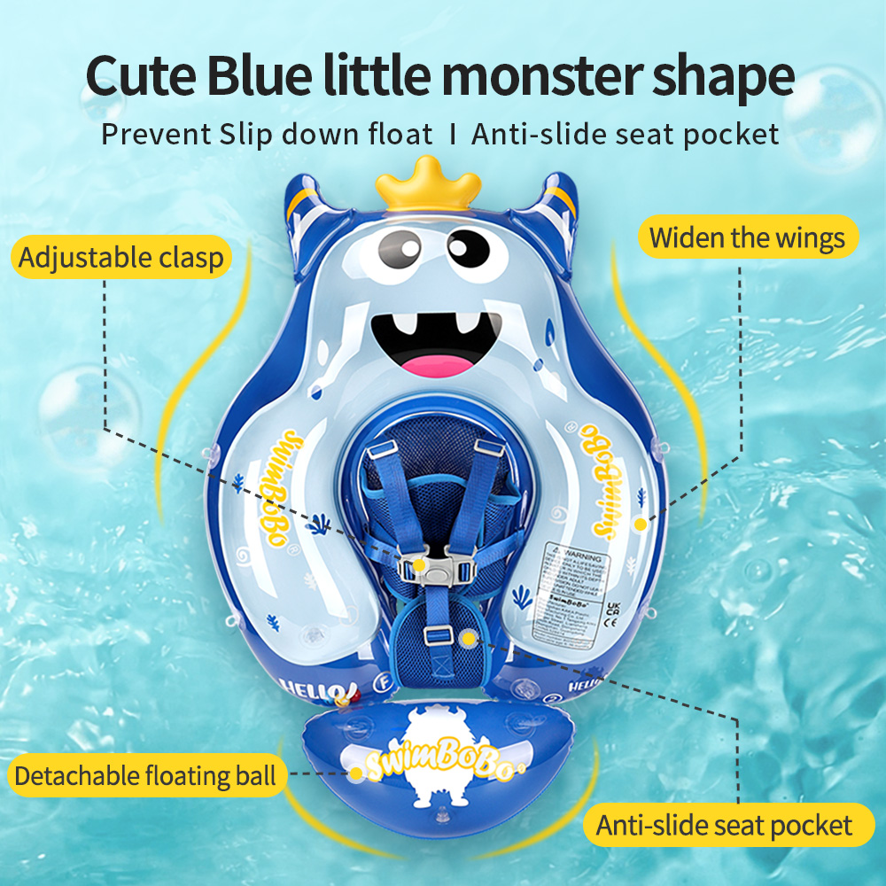 Swimbobo, juguete de agua flotante inflable para niños, flotadores de natación, entrenador de cintura, anillo de piscina para niños, flotador de PVC para niños