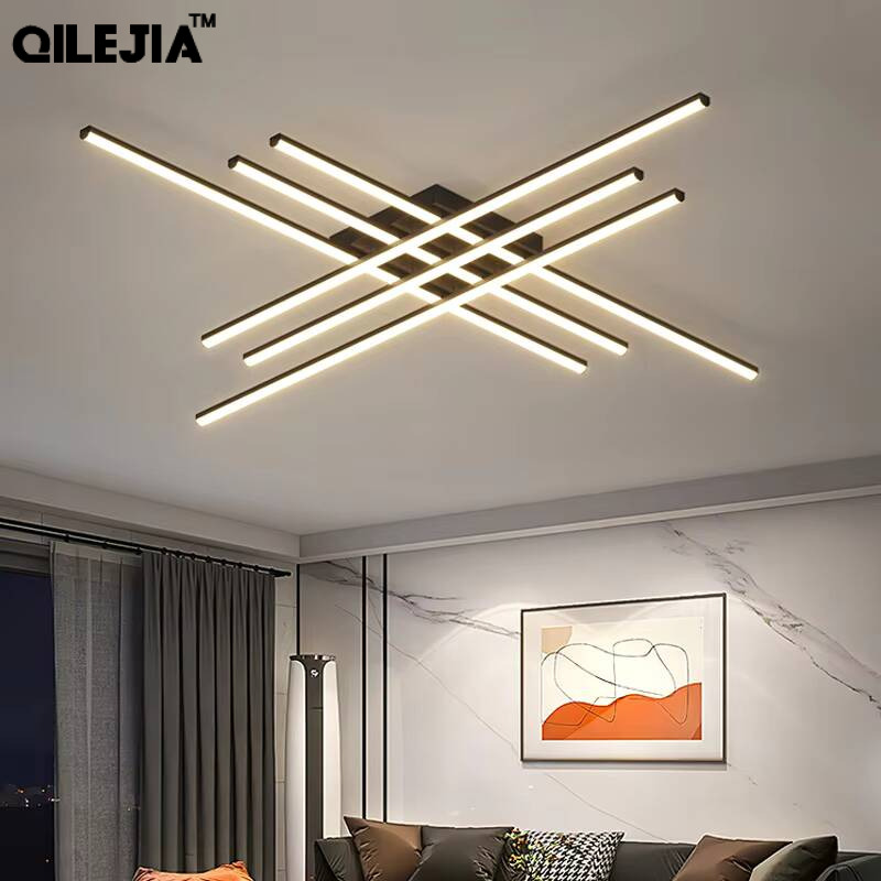 Fixtures Ceiling Light Geometric Aesthetics For Living Room Bedroom Dining Room Black Chandelier Ceiling Lamp Fixtures Home Lamp