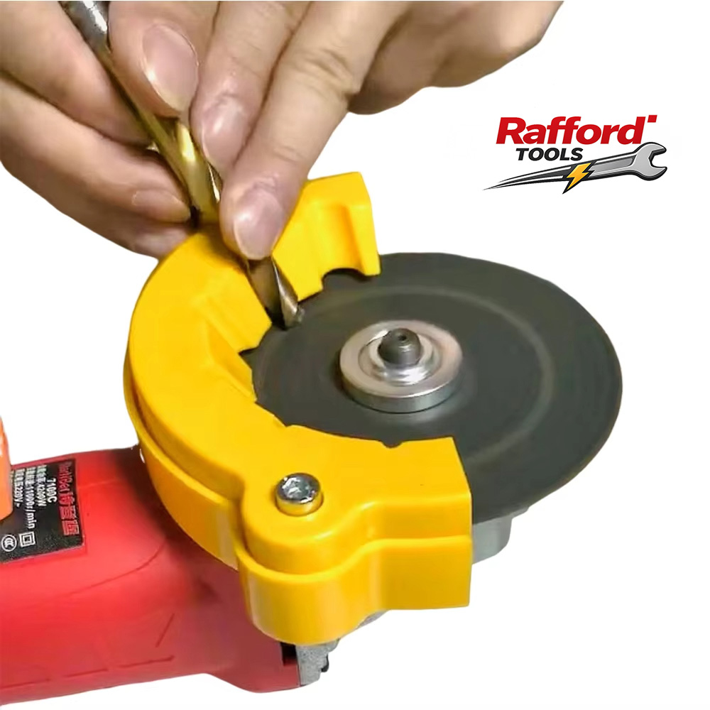Rafford Nuovo affilatore per punte da trapano MAX 6 in 1, strumento multi-specifica per affilatura e lucidatura di punte da trapano, utensile ausiliario per la lavorazione dei residui di punte.
