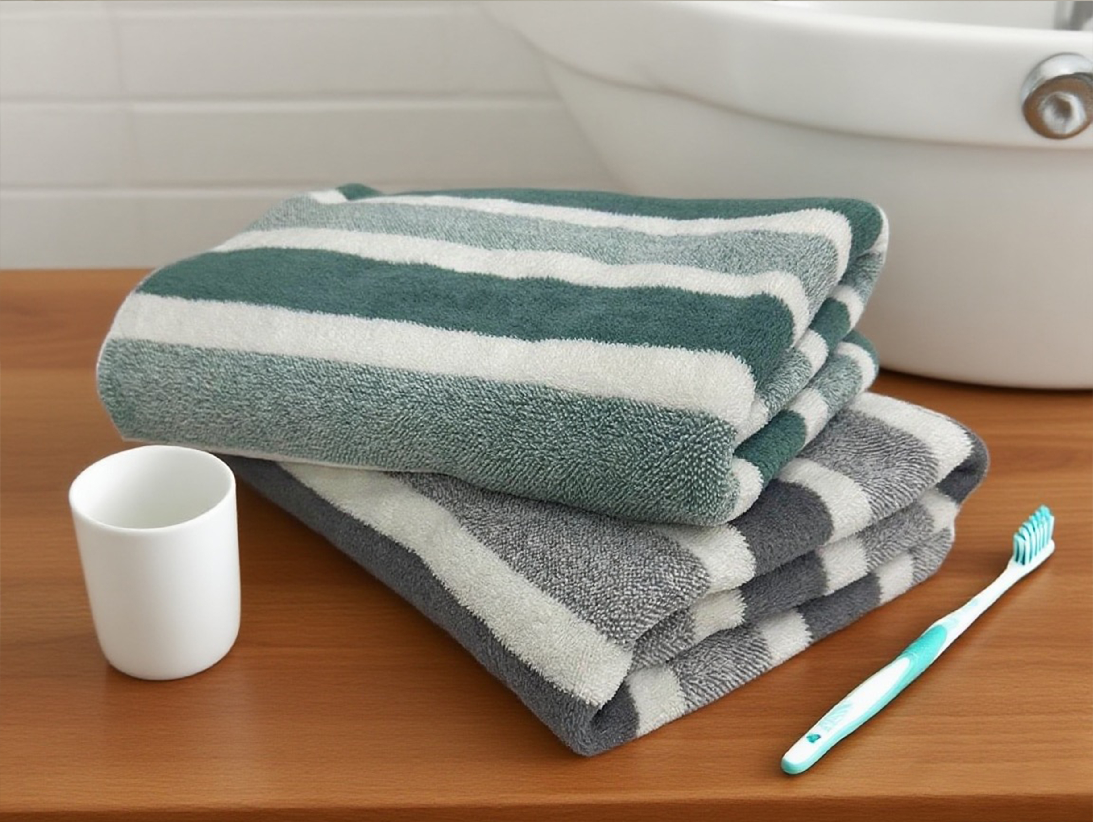Asciugamano da bagno spesso da 1 confezione, forte assorbimento d'acqua e asciugatura rapida, non spargimento, durevole: molto adatto per famiglie, spiagge,