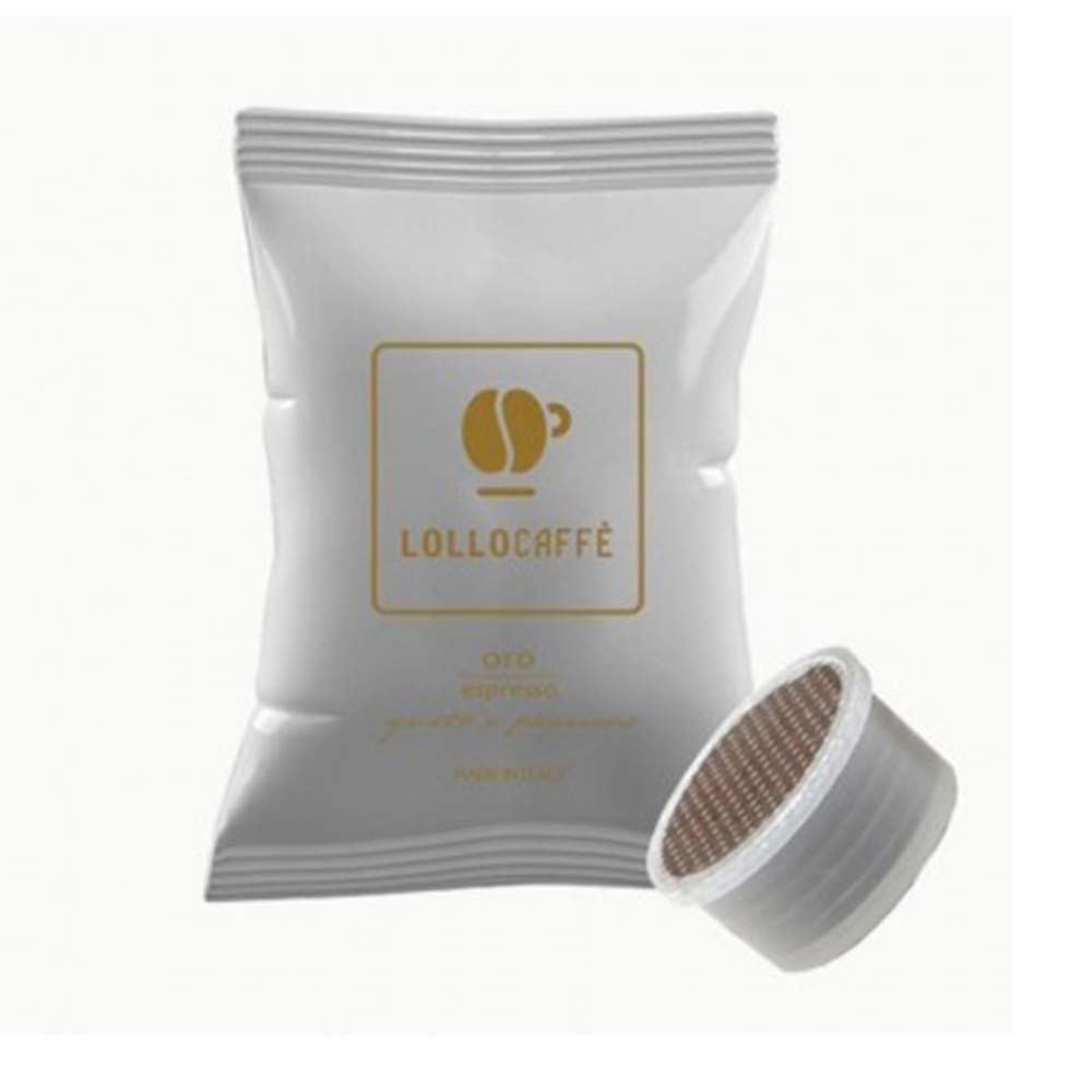 Lollo Coffee Passion, Gold Blend-200 capsules-Compatible avec les machines domestiques Lavazza * Espresso Point *