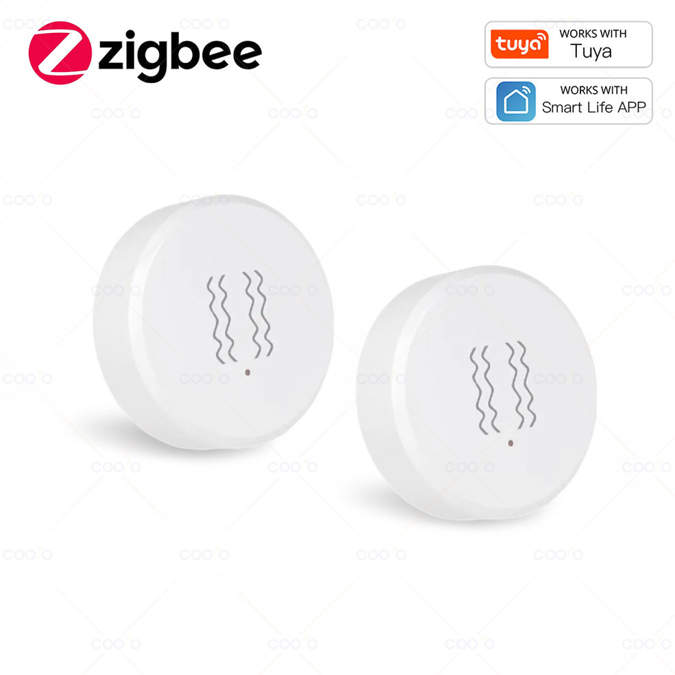 Inteligentny czujnik wibracji Tuya Zigbee z wbudowanymi osiami XYZ do wykrywania pochylenia, powiadomienia w aplikacji, alarm ruchu i wstrząsów w czasie rzeczywistym, rejestracja.