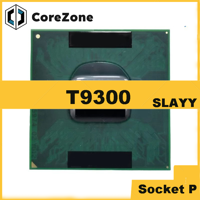 Б/у Core 2 Duo T9300 SLAQG SLAYY Двухъядерный двухпоточный процессор 2,5 ГГц, 6 м, 35 Вт, разъем P