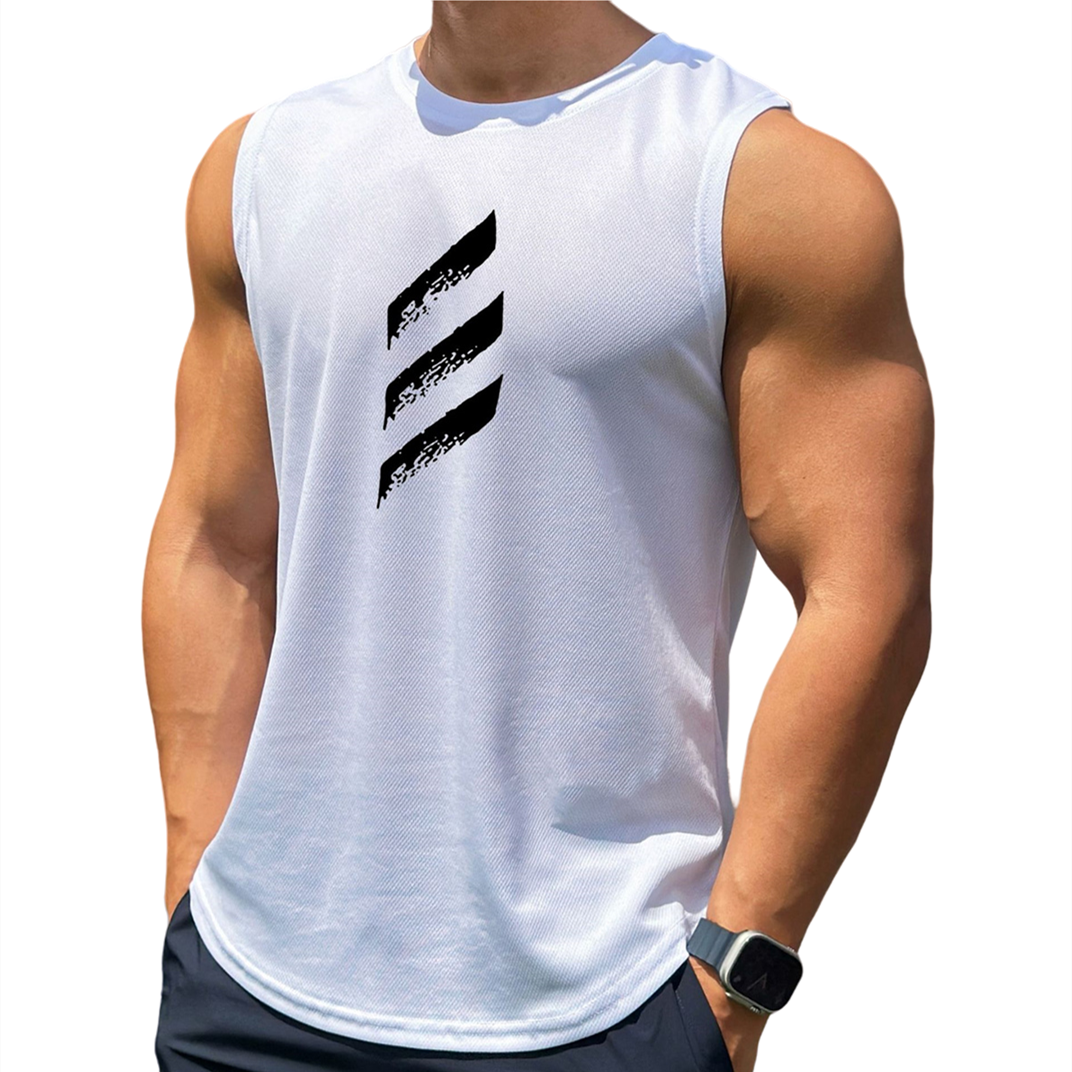 Canotta bodybuilding sottile ad asciugatura rapida Canotta da uomo Palestra Fitness Camicia senza maniche Maschile Casual Stringer Canottiera Abbigliamento da allenamento estivo