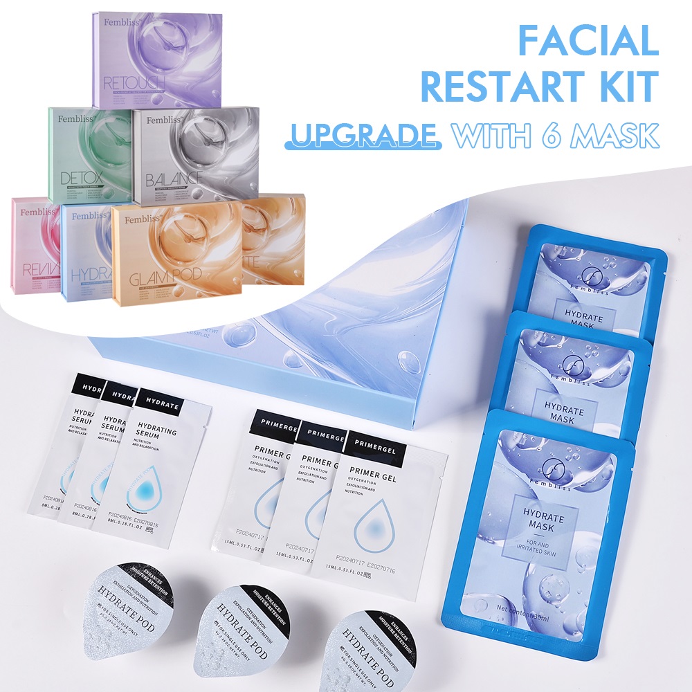 Co2 pod glam pods para bolha máquina facial spa cápsula de co2 para aqua máquina de beleza facial cuidados com a pele revive pod géis