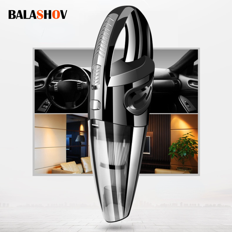 Aspiradora de mano inalámbrica de 120W, aspiradora de mano portátil para el hogar, aspiradora de succión súper fuerte práctica para el hogar y el coche