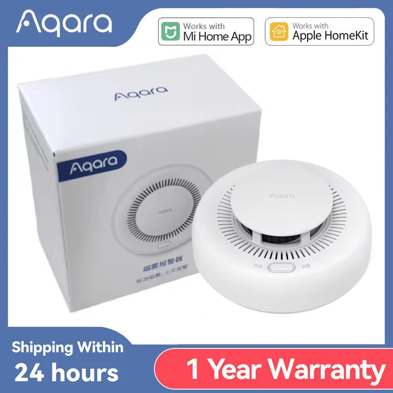 Aqara детектор дыма ZigBee умный монитор пожарной сигнализации звуковое оповещение приложение домашней безопасности дистанционное управление для Mi home Homekit