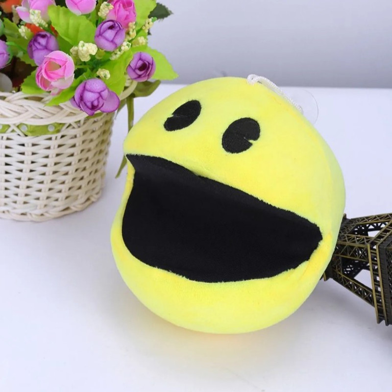 Jouets en peluche pacman de 15cm, poupées mignonnes et douces pour décoration de chambre à coucher, cadeau d'anniversaire et de noël pour enfants