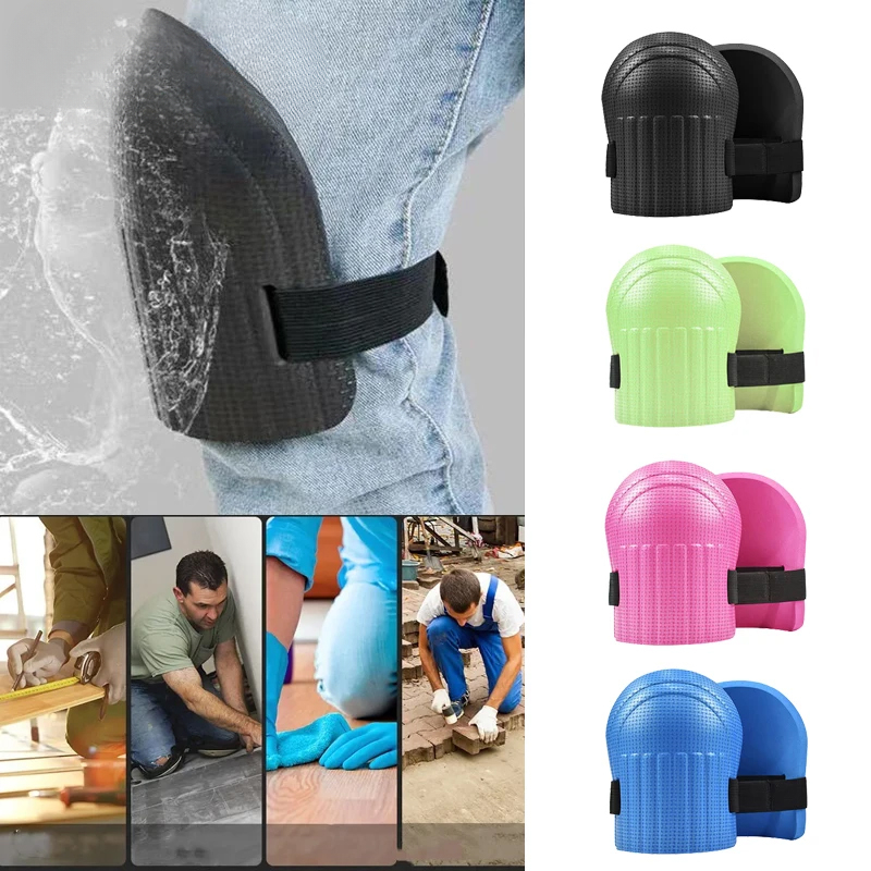 Almofada de proteção de joelho, telha, lama, trabalhadores, pasta de joelho, tijolo, cimento, jardim, ferramentas de trabalho manual, artefatos, espessamento de umidade, tijolo