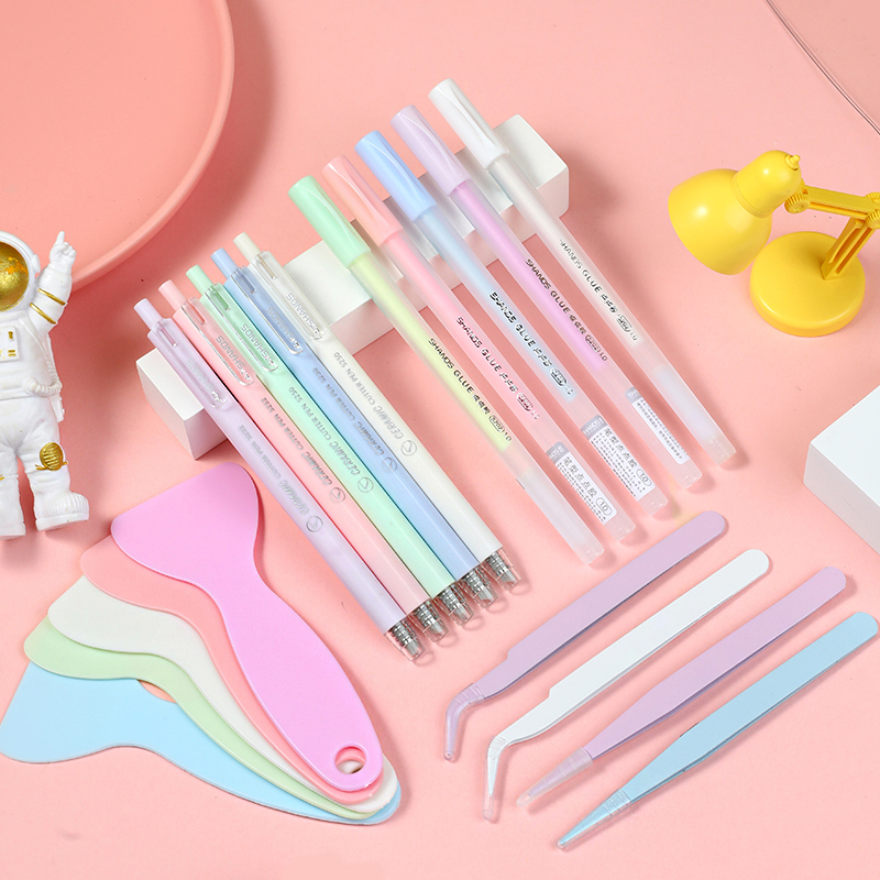 4 ชิ้น Precision Craft ชุดเครื่องมือ Precision Craft Utility มีดแหนบพลั่วกาวปากกาสําหรับตัด, ตัวอักษร, splicing, emboss,