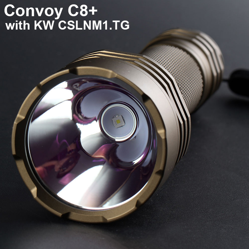 Convoy C8 Plus z KW CSLNM1.TG latarka z białym światłem Linterna Led przenośne oświetlenie 18650 wędkarstwo Camping latarka myśliwska