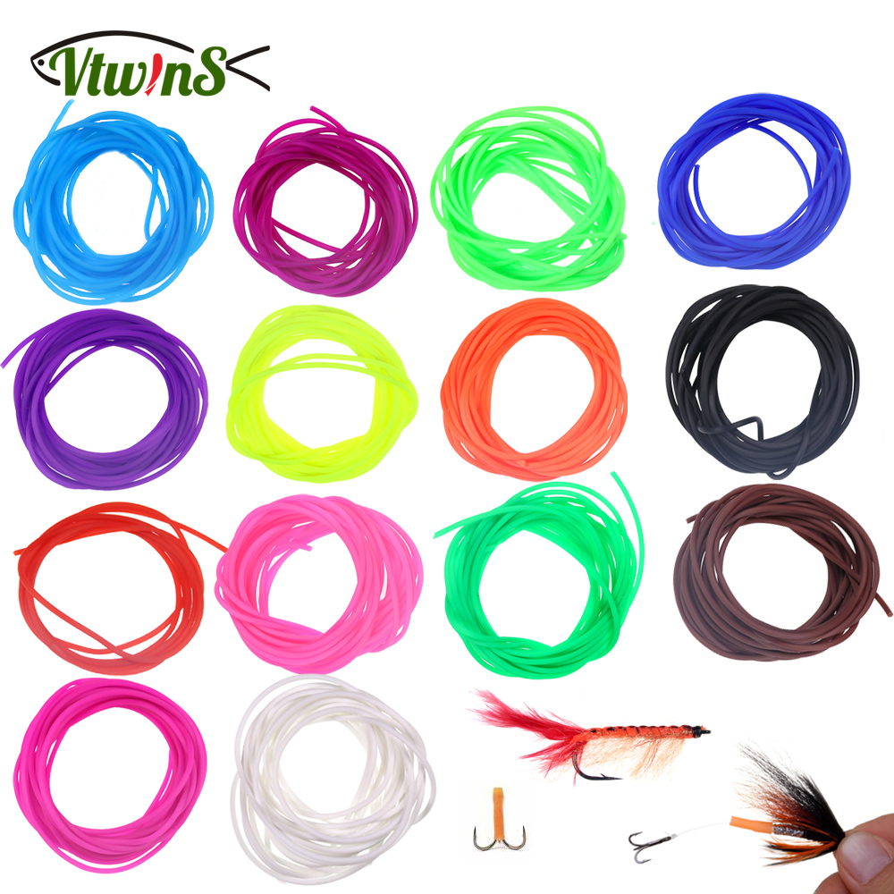 Vitwins UV Flexible Thin Film Silicone Tube for Shrimp Worm Skin  Fly Tying Material Rig Sabiki Making Silicone Hook Holder Tube