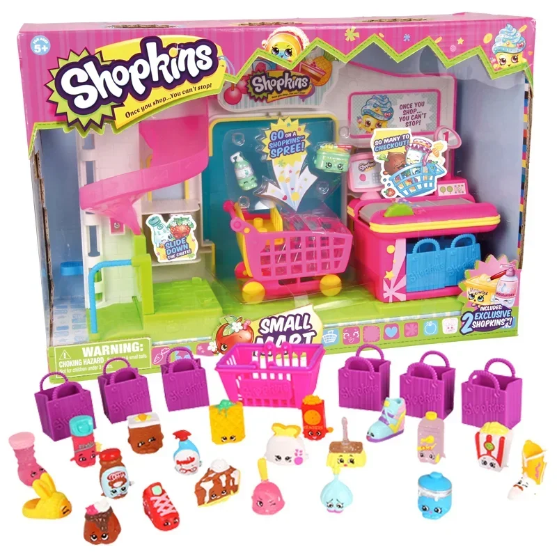 Сезон Shopkins, слепая коробка 1/2/3, набор эльфов для покупок, игрушка, супермаркет, кухонная сцена, кукольный домик, миниатюрный детский подарок на день рождения для девочек