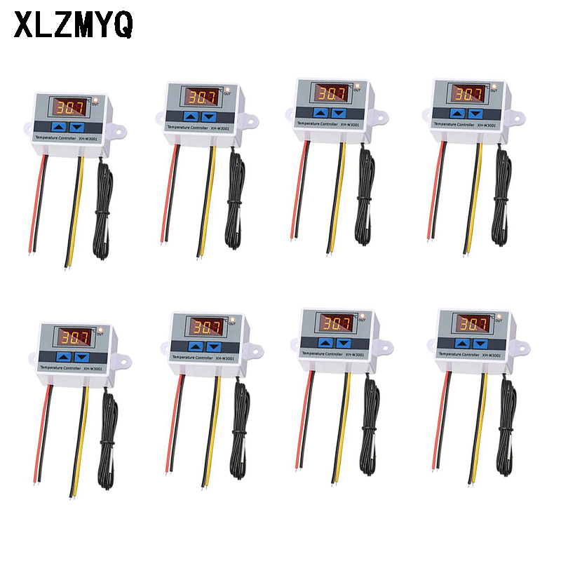 10 sztuk XH-W3001 cyfrowe sterowanie temperaturą mikrokomputer przełącznik termostatu termometr nowy termoregulator 12/24/220V W3001