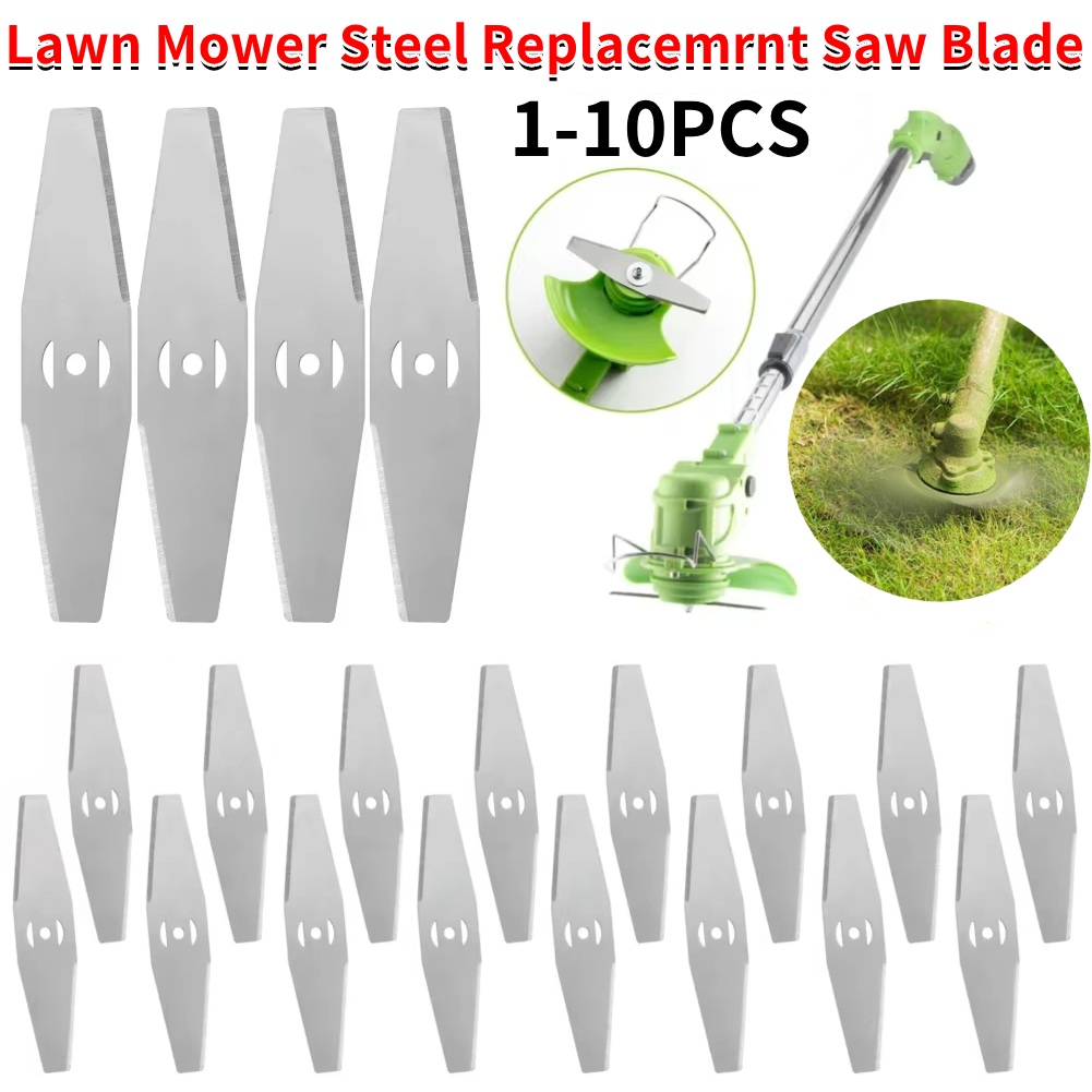 10-1 stücke 15 cm Ersatz Sägeblätter Metall Gras String Trimmer Kopf Rasenmäher Fitting Teile Garten Power werkzeug Ersatz Klinge