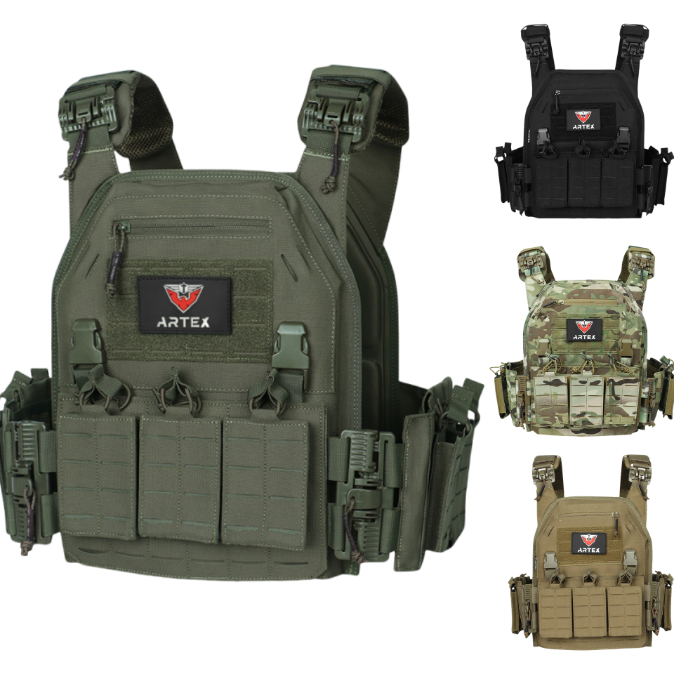 Kamizelka Ranger Green Plate Carrier Tactico z szybkozłączką Security Molle Chaleco Tactico Bandolier Laser Cut Vest