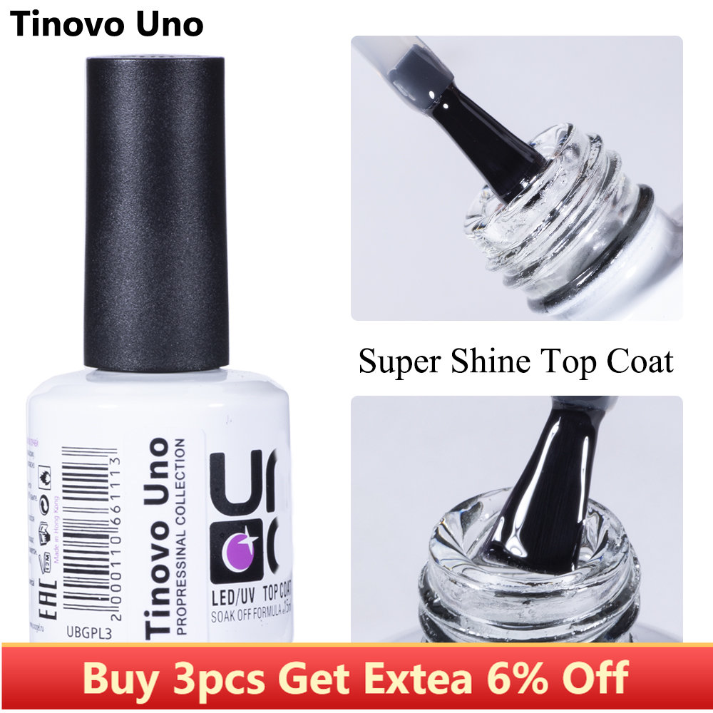 NOWOŚĆ Super Shine Top Coat UV Gel Lak 15ML Diamond Top Coat No Wipe Manicure Clear Gel Varnishes Resin for Nails Art Decorations