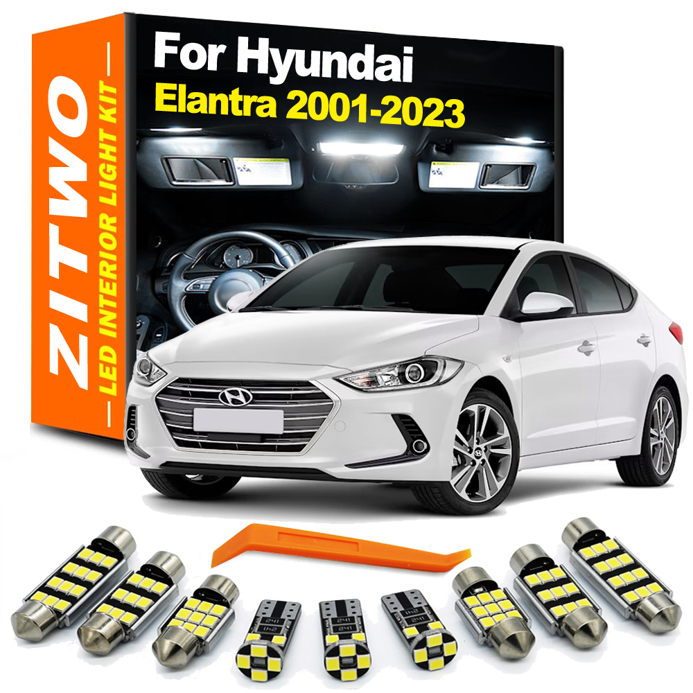 Zitwo led interior cúpula mapa de leitura kit lâmpada para hyundai elantra 2001- 2016 2017 2018 2019 2020 2021 2022 2023 acessórios