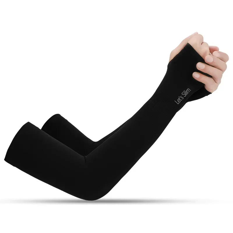 Anti-UV Arm Covers for Men Women Cycling Fingerless Gloves Summer Sport Ice Silk Cool Scarf Silk Elastic Arm Covers DrivingU