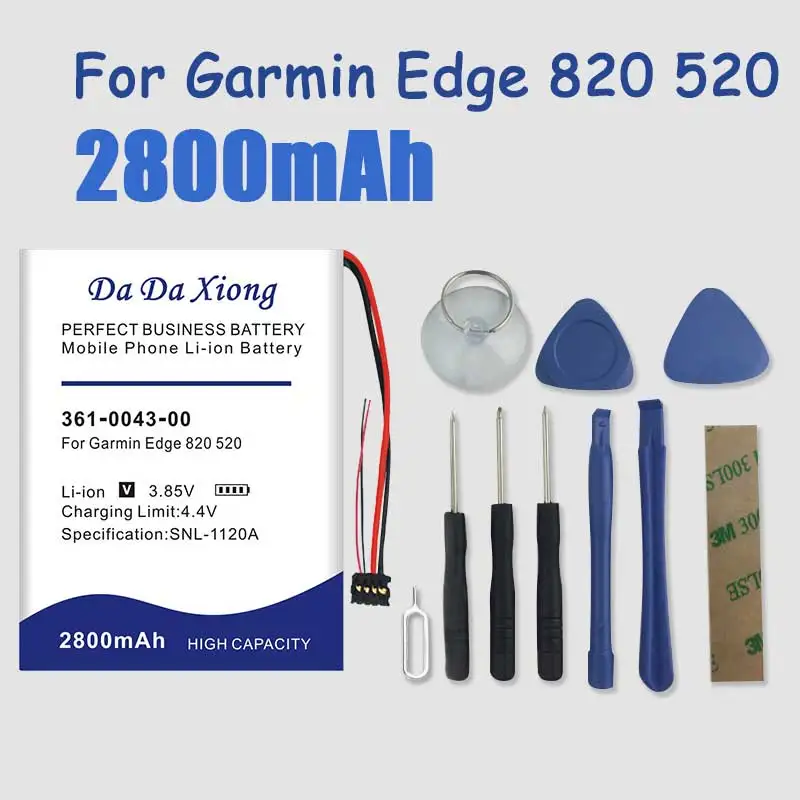 Dadaxiong 2800mah 520-520-00 Batterie für Garmin Edge erkunden 361 edge520 00043 gps edge520 plus