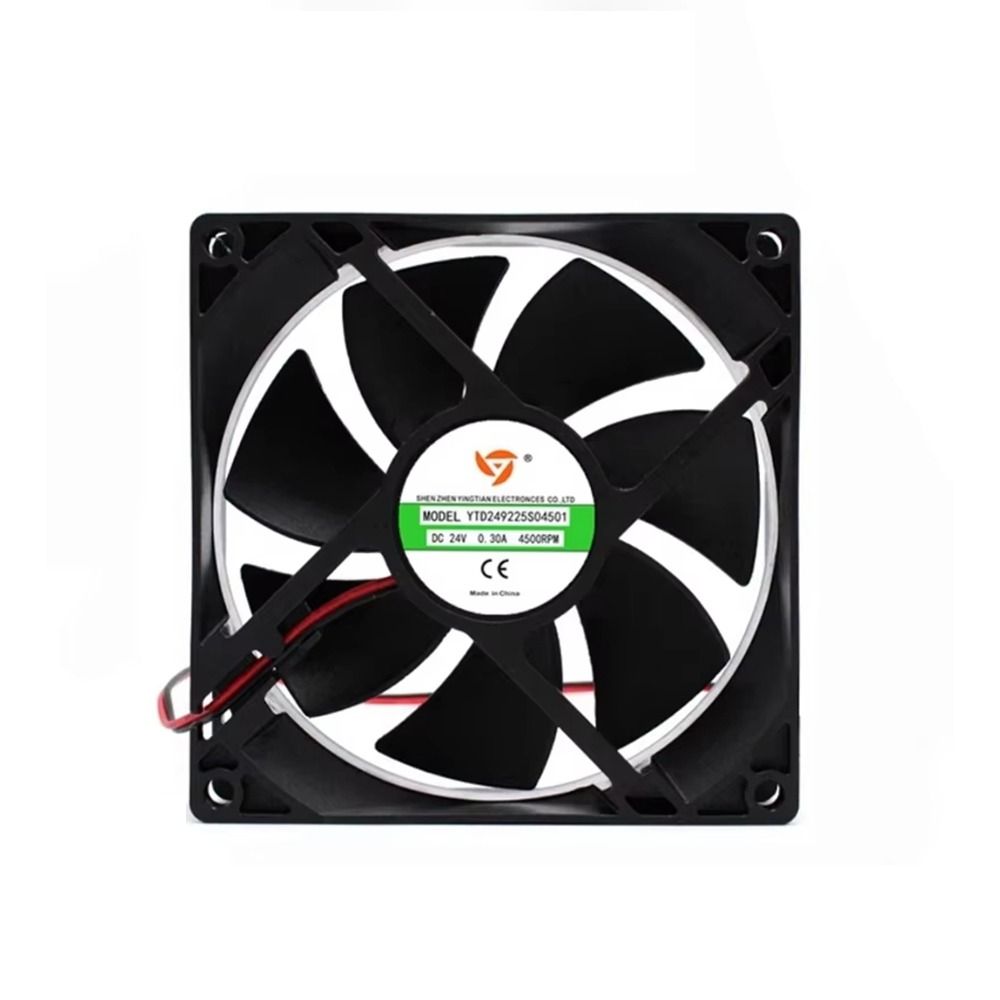 1Pc 9CM 24V 0.30A 4500RPM Metal Welding Machine Cooling Fan Exhaust Ventilation Small Square Fan for YTD249225S04501