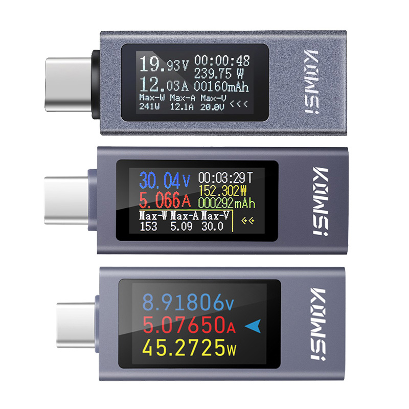 Pantalla Digital multifunción tipo C, amperímetro de voltaje CC, medidor de potencia DC 4-30V 12A, voltímetro, amperímetro, probador de capacidad del cargador