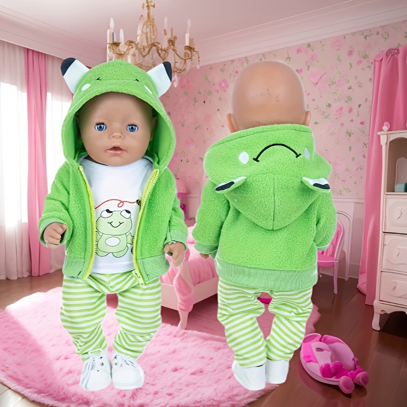 Кукольная одежда 36-45 см для 17-дюймовых кукол, кукла Baby Born, милые джемперы, комбинезон, костюм + обувь, теплая одежда на кукле, детский рождественский подарок