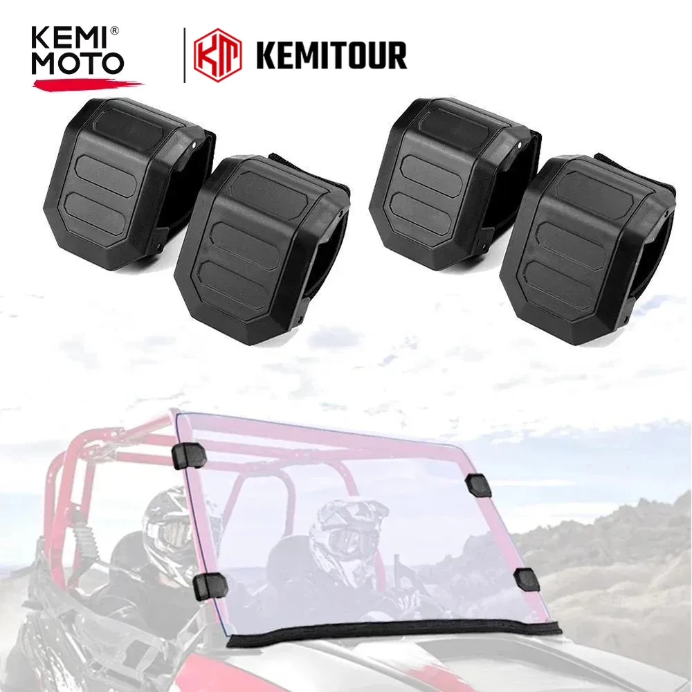 Abrazadera HD para ventana de parabrisas UTV, para Can-Am Maverick x3 1000 Commander, Honda Pioneer, Compatible con Polaris RZR, cf moto