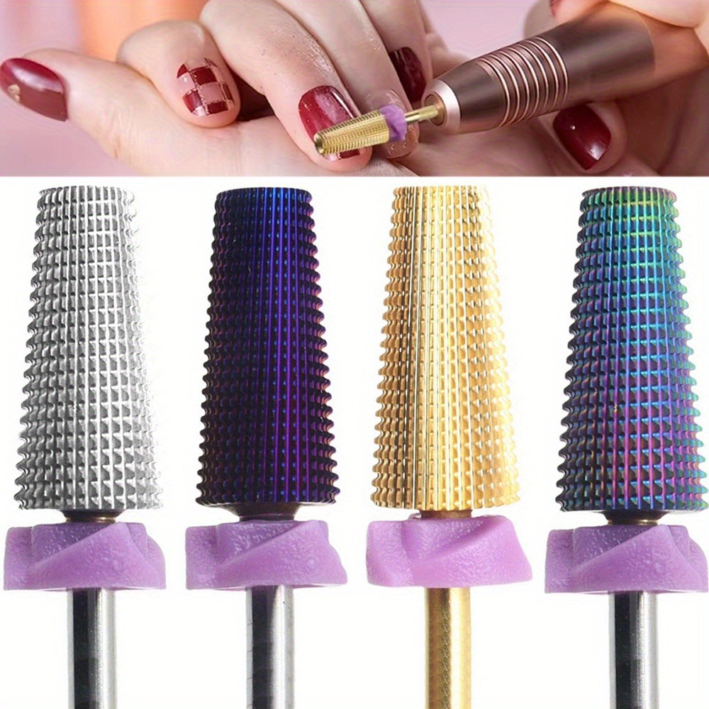 5in1 2XF Wolframstahl-Nagelbohrer, multifunktionales Hartmetall mit hoher Härte für Langzeit-Gel-Entferner
