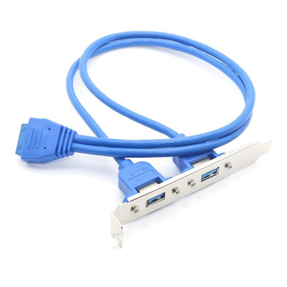 Задняя панель USB3.0 на 20PIN для ПК, материнская плата компьютера с кабелем, конвертер 50 см, USB-удлинительный кабель-адаптер для настольного компьютера