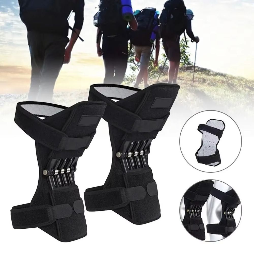 1/2PCS Rebound Spring Knee Protection Boosters Breathable Fixed Booster Knee Braces Non-Slip Support สนับเข่าป้องกันขา