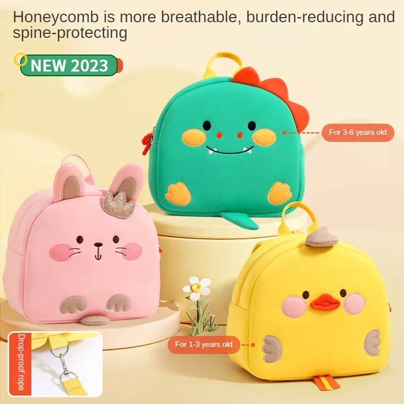 Kawaii Rucksack Kinder Kindergarten Cartoon Schultasche Junge Mädchen Kaninchen Packsack Baby Anti-verloren Kleine Rucksack Kind Tasche
