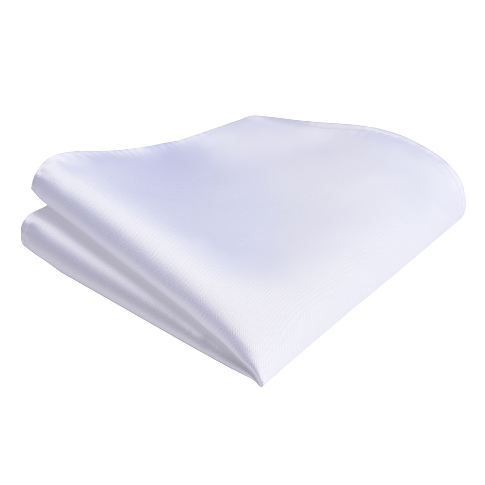 Pañuelos clásicos de seda lisos de 25cm x 25cm impermeables para hombre, fiesta, negocios, oficina, regalo de boda, accesorios, bolsillos cuadrados