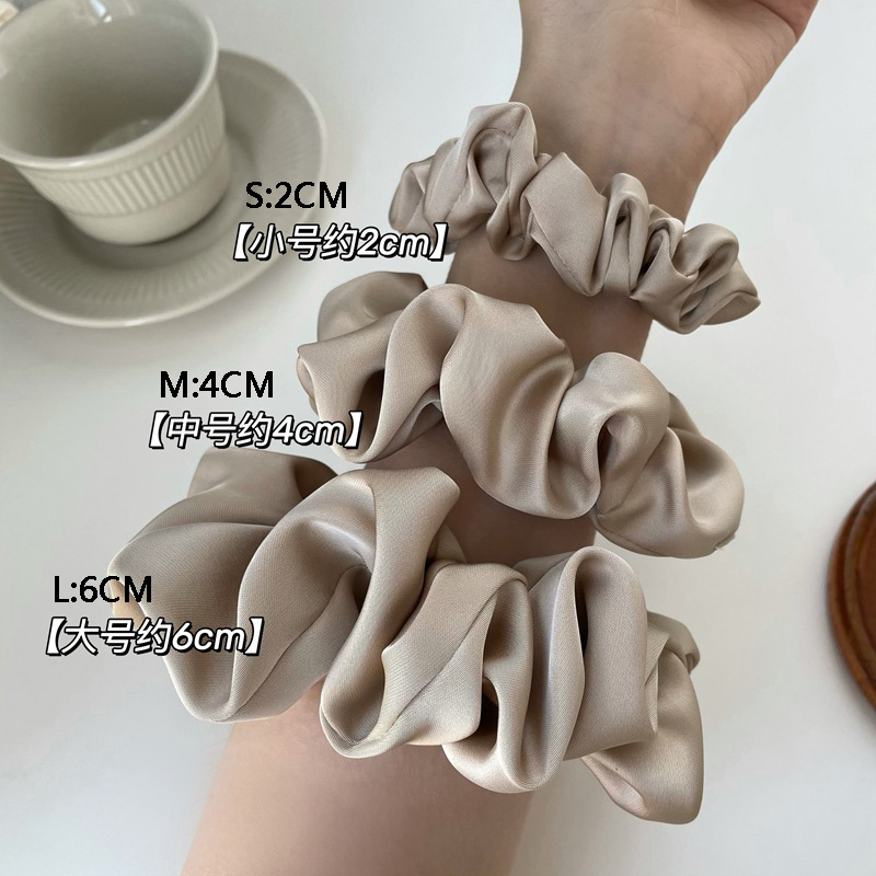 Übergroße Satin-Haargummis, elastische Haargummis für Damen und Mädchen, große Seiden-Haarbänder, Pferdeschwanz-Halter, Haar-Gummibänder, Haar-Accessoires
