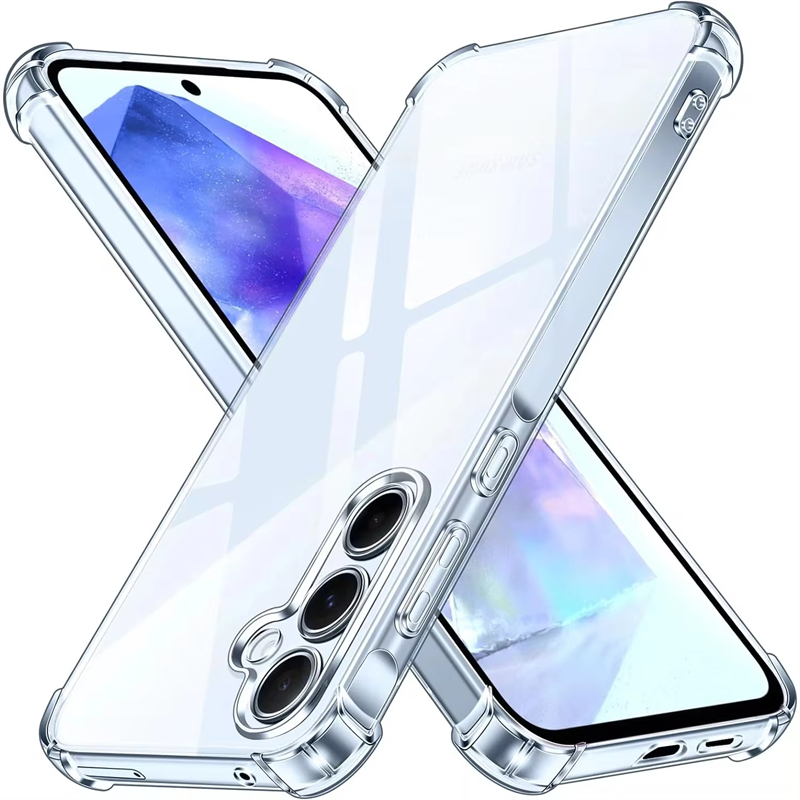 Stoßfeste Hülle für Samsung Galaxy A55 A54 5G A15 A35 A25 A34 A14 A24 A33 A53 A13 A32 A73 A52 A51 A12 A16 Klare Handyhülle