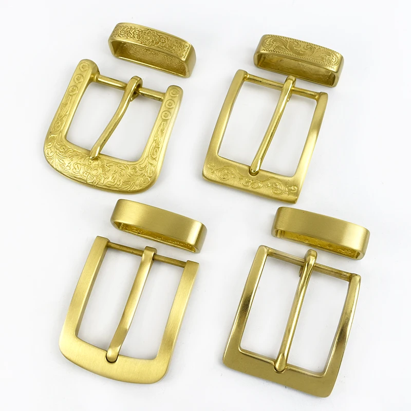 1Pc Deepeel 40mm Man Belt Buckle Pure Copper Pin Buckles Belts Head Waistband Clasp for 38-39mm DIY Leather Crafts Accessories