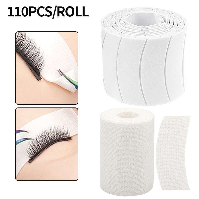 110 uds/rollo de almohadillas para ojos de Micro espuma, cintas para extensión de pestañas, accesorios de maquillaje, suministros de elevación de pestañas, Micro espuma debajo de las almohadillas de cinta para pestañas