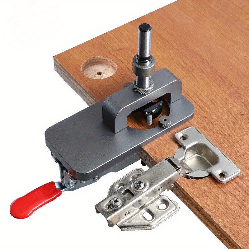35 มม.บานพับ Boring Jig Kit - บานพับปกปิดเจาะท่องเที่ยว Jig - อลูมิเนียมบานพับรูเปิดแม่แบบ Puncher Locator