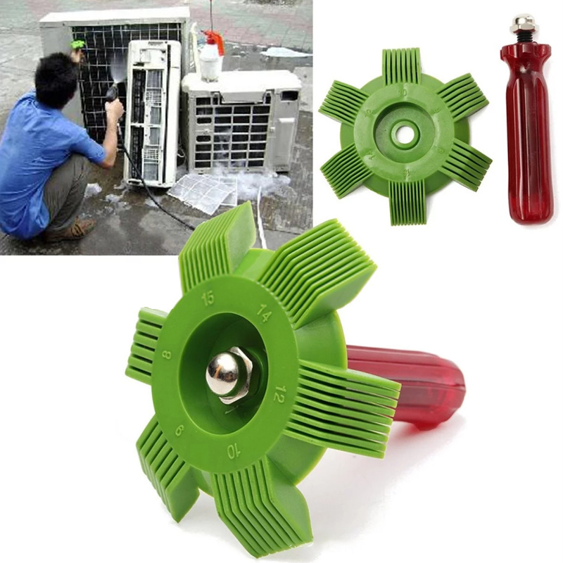 Fin Repair Comb para Refrigeração Automática, Ar Condicionado, Condensador, Ferramenta de Refrigeração Compacta, Radiador Fin Comb, Rake Cleaner