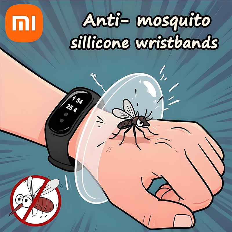 Ультразвуковой браслет Xiaomi против убийцы комаров для детей и взрослых, браслет с вредителями и насекомыми, летние репелленты от насекомых для улицы и помещения