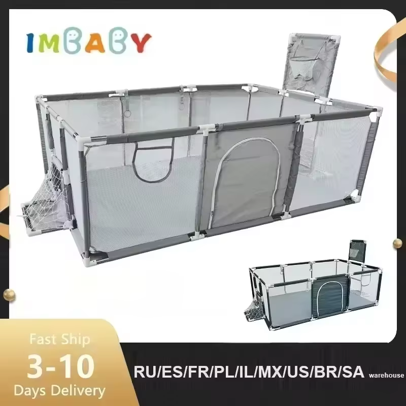 Детские манежи IMBABY, домашние детские защитные барьеры для детей, детский тренажерный зал, большие парки для детской коробки, забор