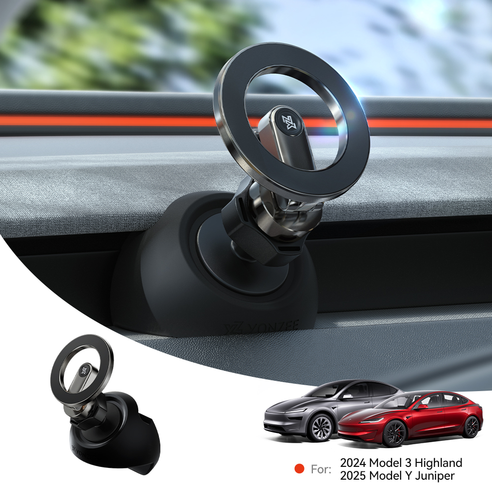 YZ Per Tesla Supporto magnetico per telefono per auto 2025 Modello 3 Y Highland Juniper Air Vent Mount Supporto per staffa per auto Girevole a 360 gradi