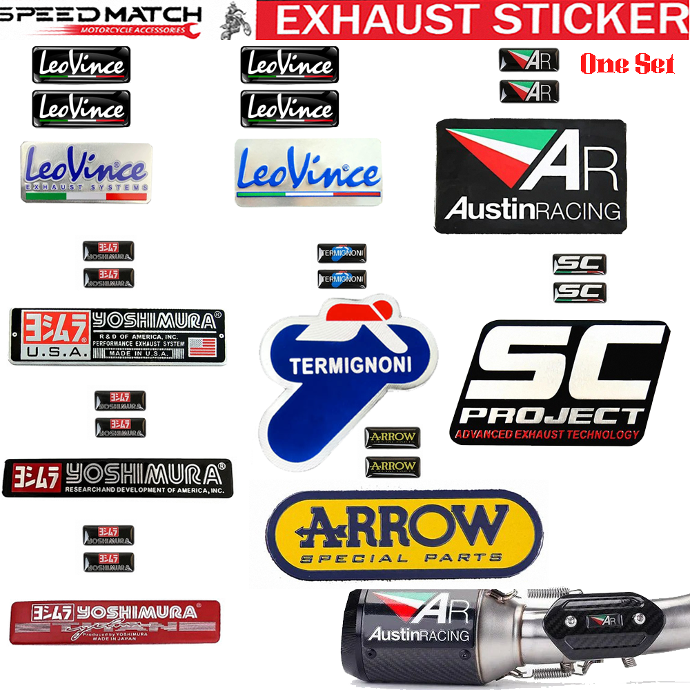 Наклейка на выхлопную трубу для Yoshimura SC Project Austin Racing Leovince Arrow Termignoni, глушитель мотоцикла, система побега DB Killer