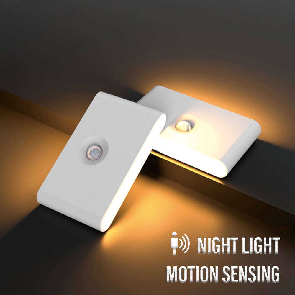 LED intelligentes Sensor Nachtlicht drahtlos USB-Lade bewegungs sensor Wand leuchte für Schlafzimmer Flur Schrank Beleuchtung