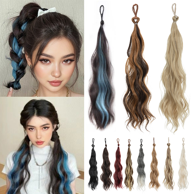 Syntetyczny kok z włosów Chignon treski samozwijająca się kulka wiązka włosów kobieta DIY kok wiązka włosów w celu zwiększenia roztrzepań włosów Dount